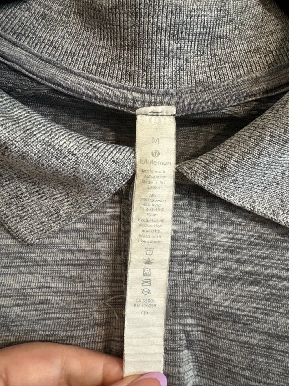 Lululemon metal vent tech polo shirt in gray - Picture 6 of 7